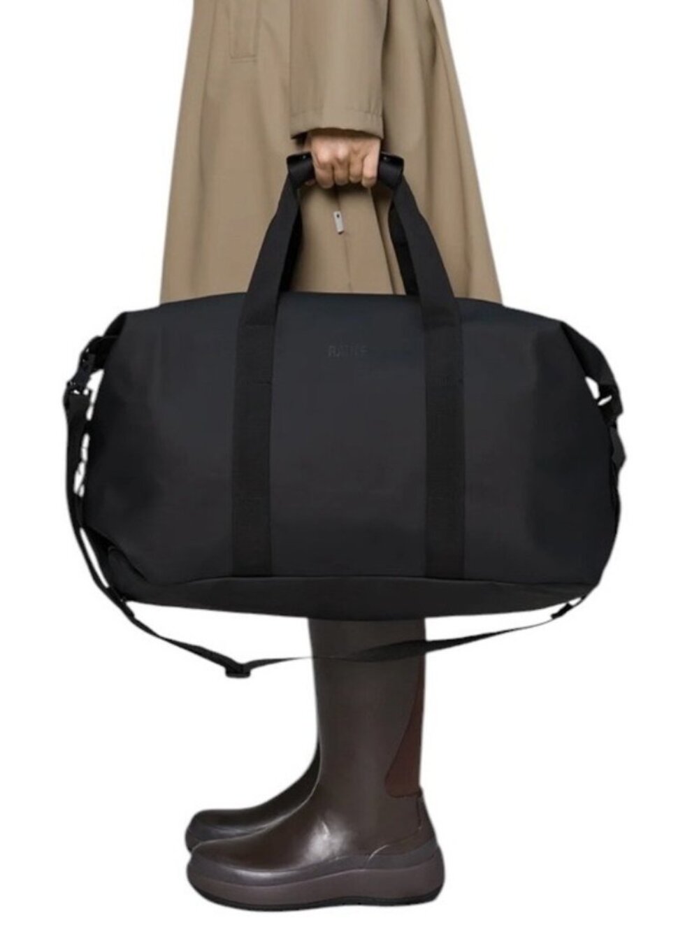 NWT Rains Waterproof Hilo Weekend Duffle Bag W3 14200 Black